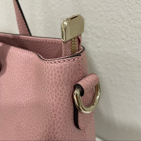 NEW Gucci Pink Leather Bamboo Tassel Tote Shoulder Strap - Picture 5 of 13